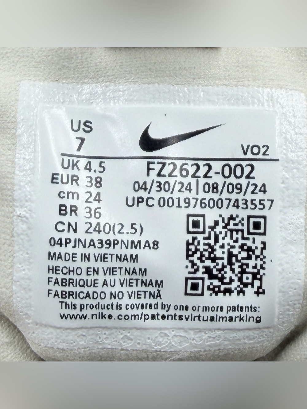 Nike Wmns V2K Run GORE-TEX 'Light Iron Ore' - Picture 11 of 12
